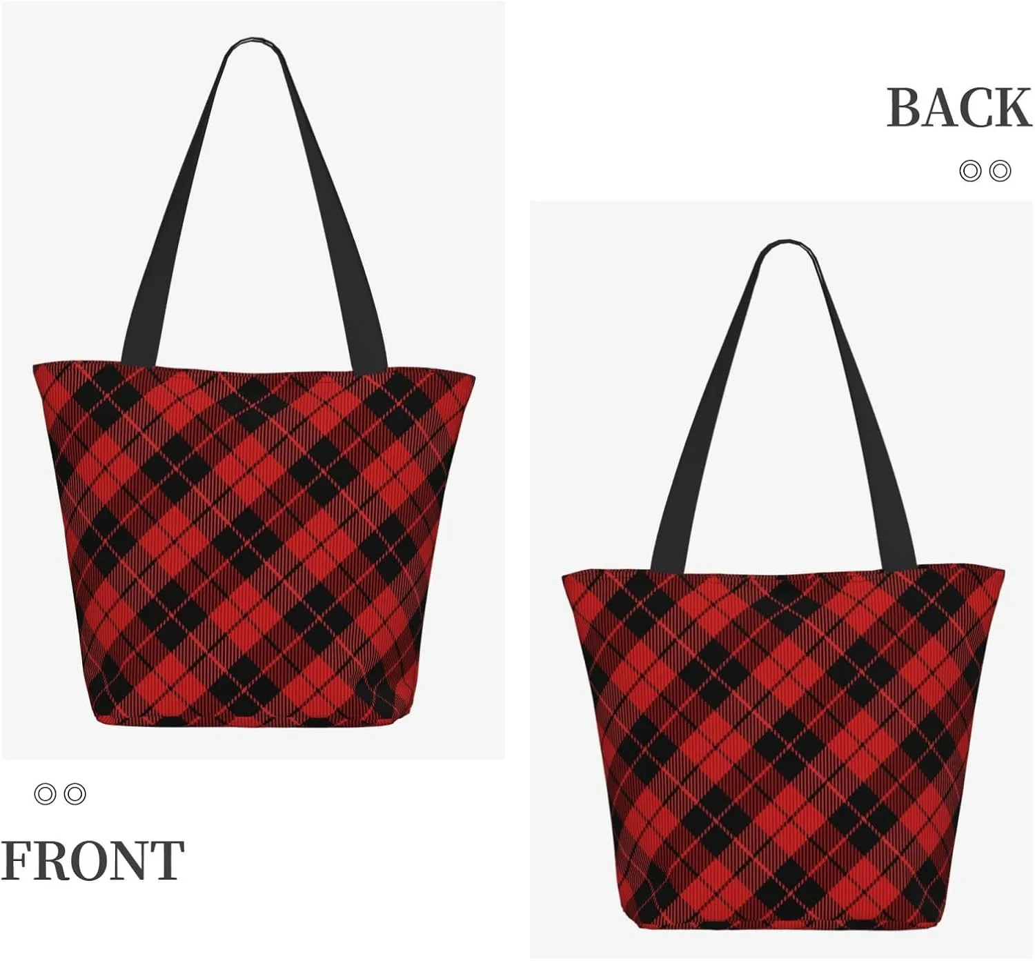 Christmas Bears Deers Hunting Tote Bag Women Reusable Shopping Bags Shoulder Bag Portable Storage HandBags