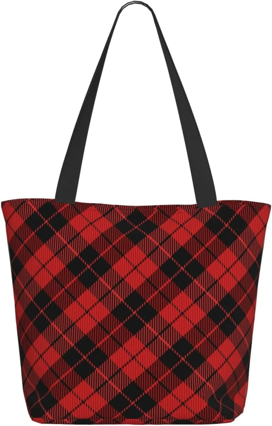 Christmas Bears Deers Hunting Tote Bag Women Reusable Shopping Bags Shoulder Bag Portable Storage HandBags