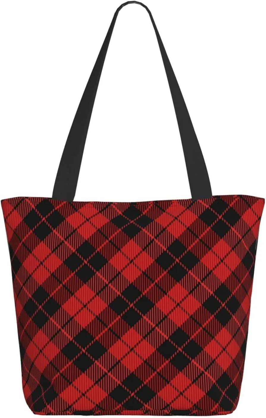 Christmas Bears Deers Hunting Tote Bag Women Reusable Shopping Bags Shoulder Bag Portable Storage HandBags