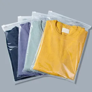 Clear Zipper Bags Resealable for Clothes, 3 Mil Thick 12x16 inch Large Plastic Mailers Travel for Clothing, 50 Pcs Self Seal Apparel Poly Bags for Sweaters, Jeans Shipping