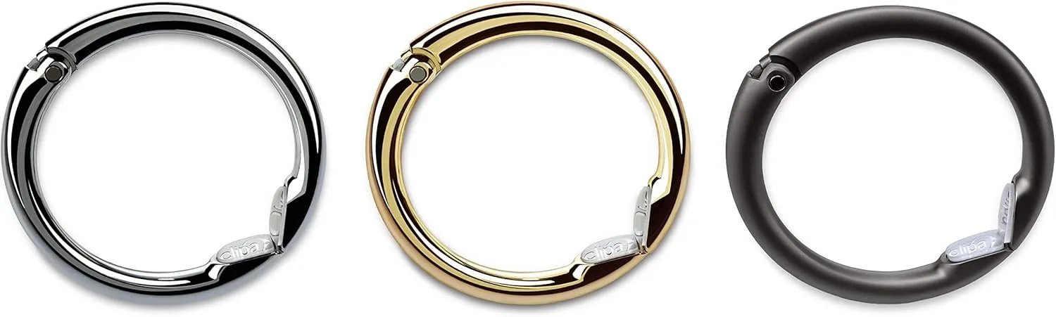 Clipa Polished Hematite  Polished Gold  Matte Hematite