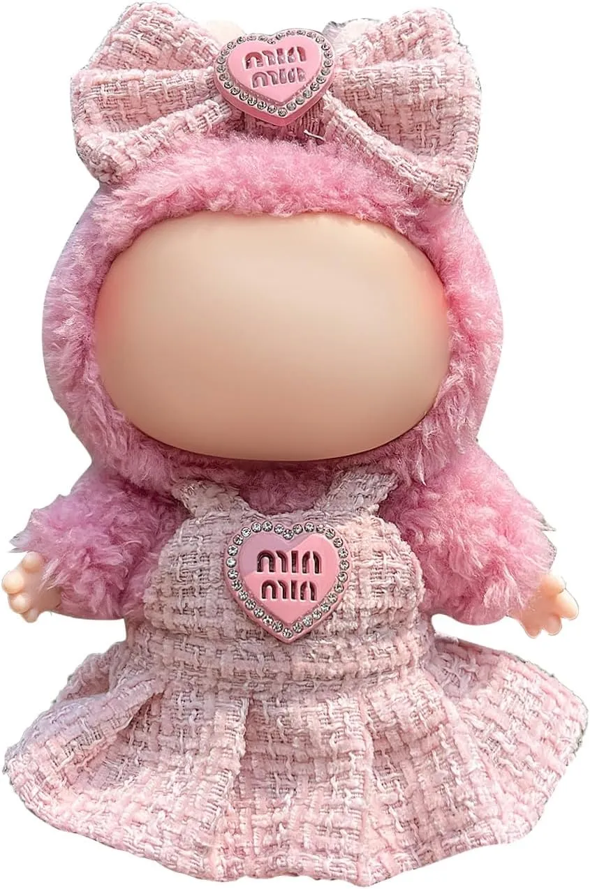 Clothes for Labubu Doll-Clothes & Outfit Set for 17cm Dolls - labubu Designer Clothes - Premium Fashion Dresses with Accessories, Luxury Chic Doll Clothing & Style Bundle– Doll Not Included