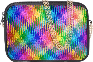 Clutch Purses for Women Neoprene Crossbody Bag Sequin Bag Detachable Chain Crossbody Wallets