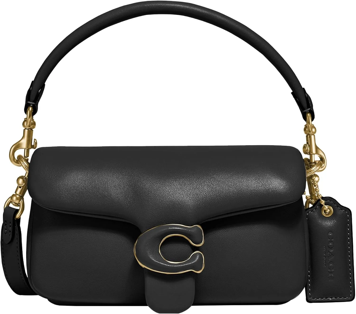 Coach Women's Leather Covered C Closure Pillow Tabby Shoulder Bag 18