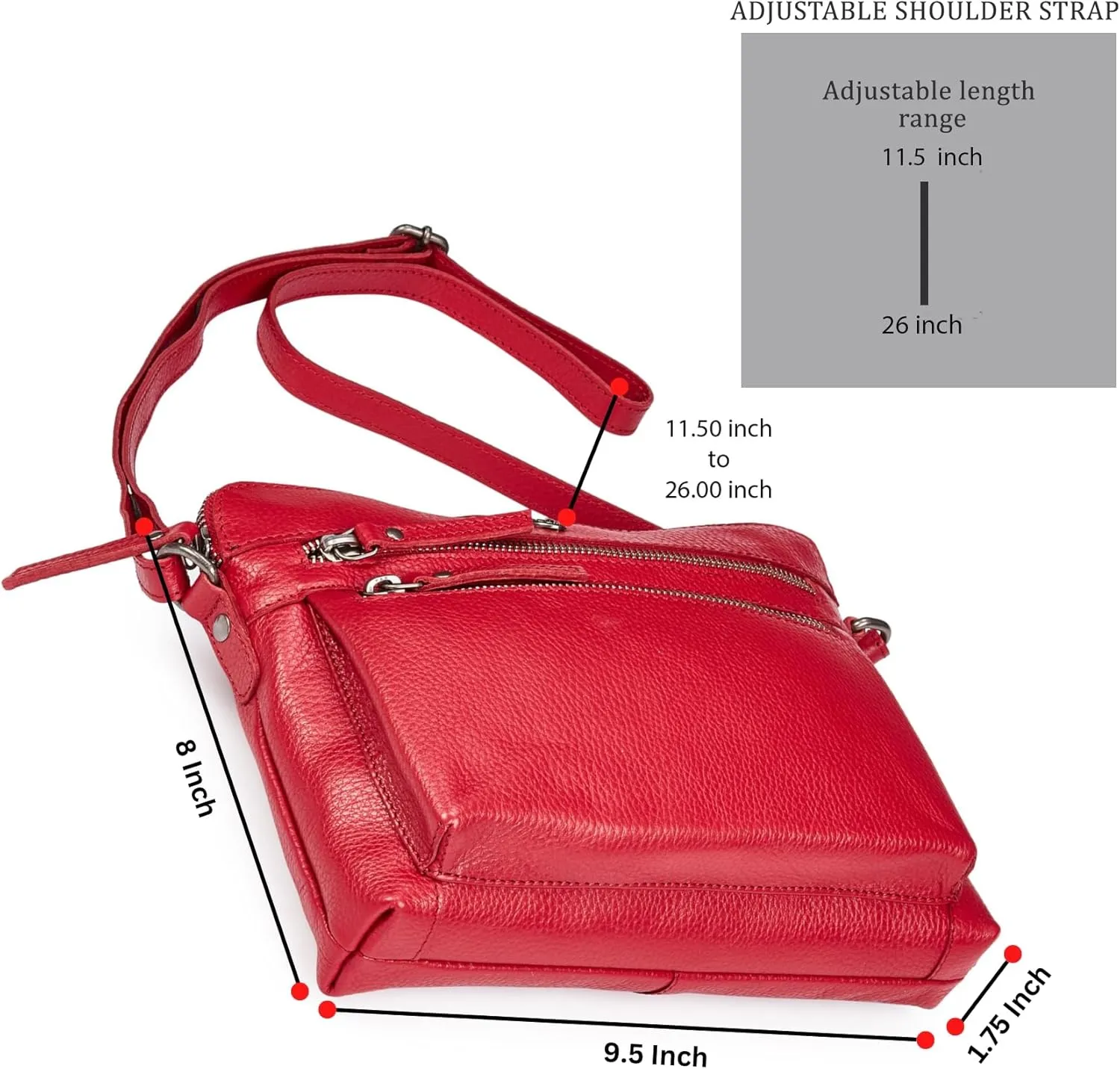 Cochoa Real Leather Soft Crossbody Bags for Women Small Purse Trendy Shoulder Sling Travel Crossover