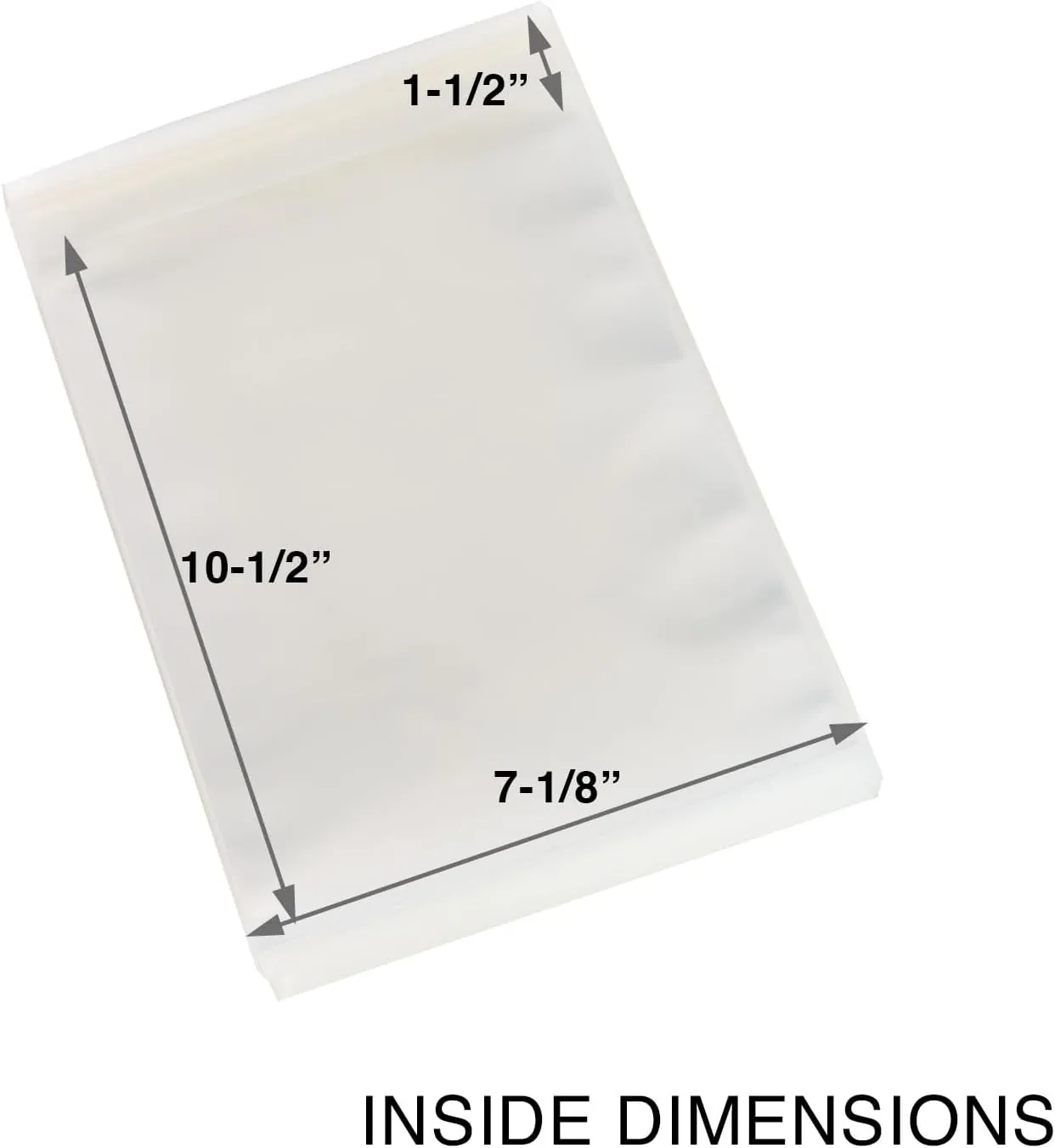 Comic Book Bags for Silver Age, Current/Modern (100-Count) Resealable Premium Sleeves