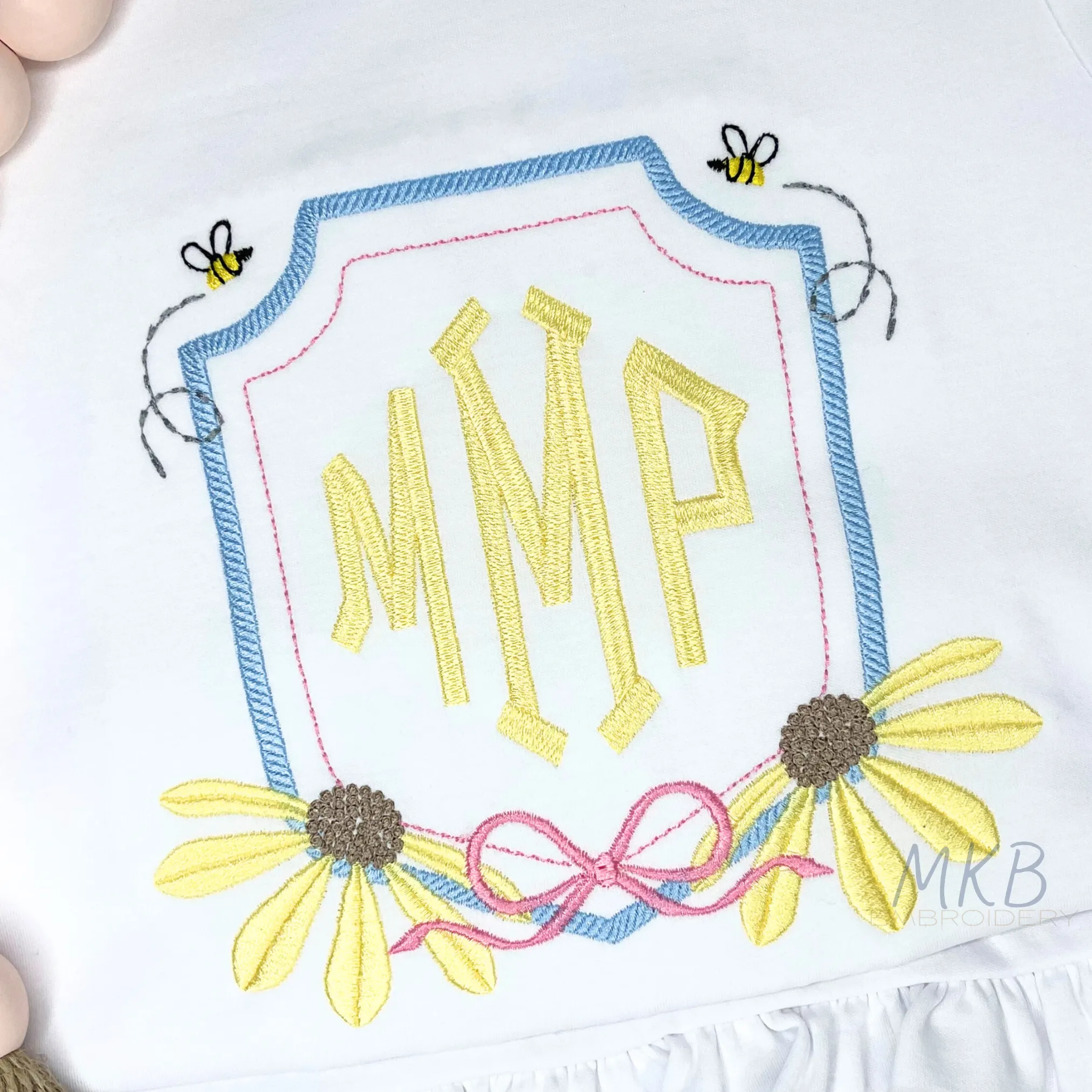 Coneflower Daisy Wildflower Machine Embroidery Design File