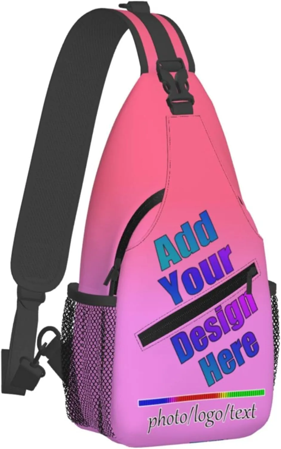 Crossbody Bags Backpack Personalized Sling Bag Chest Bag Daypack Add Your Logo Photo Name Unisex Design