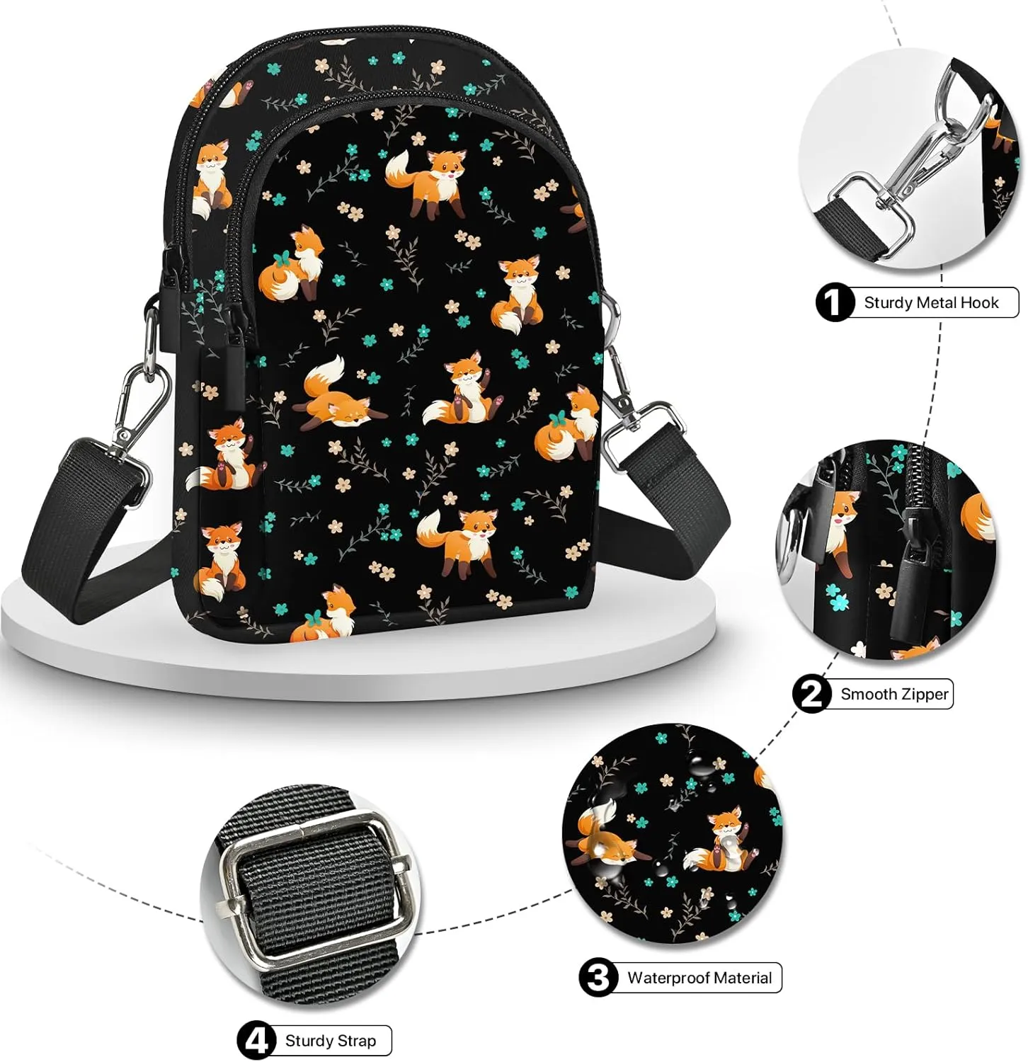 Crossbody Bags for Women Cell Phone Crossbody Bag Lightweight Over Shoulder Handbag Purse with Adjustable Strap