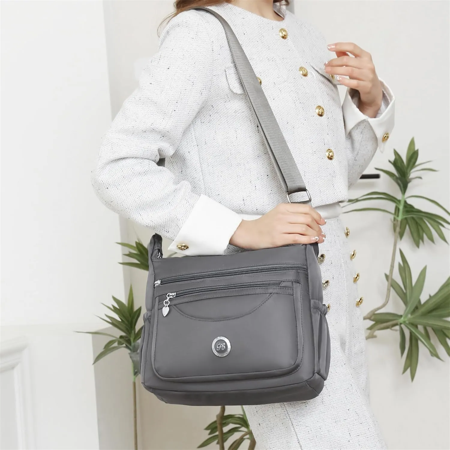 Crossbody Bags for Women Shoulder Handbag Multiple Pockets Travel Bag Ladies Purse