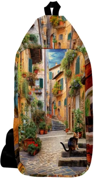Crossbody Bags for Women,Crossbody Bag Men,Small Sling Bag,Vintage Yard Home Plants,Crossbody Purse
