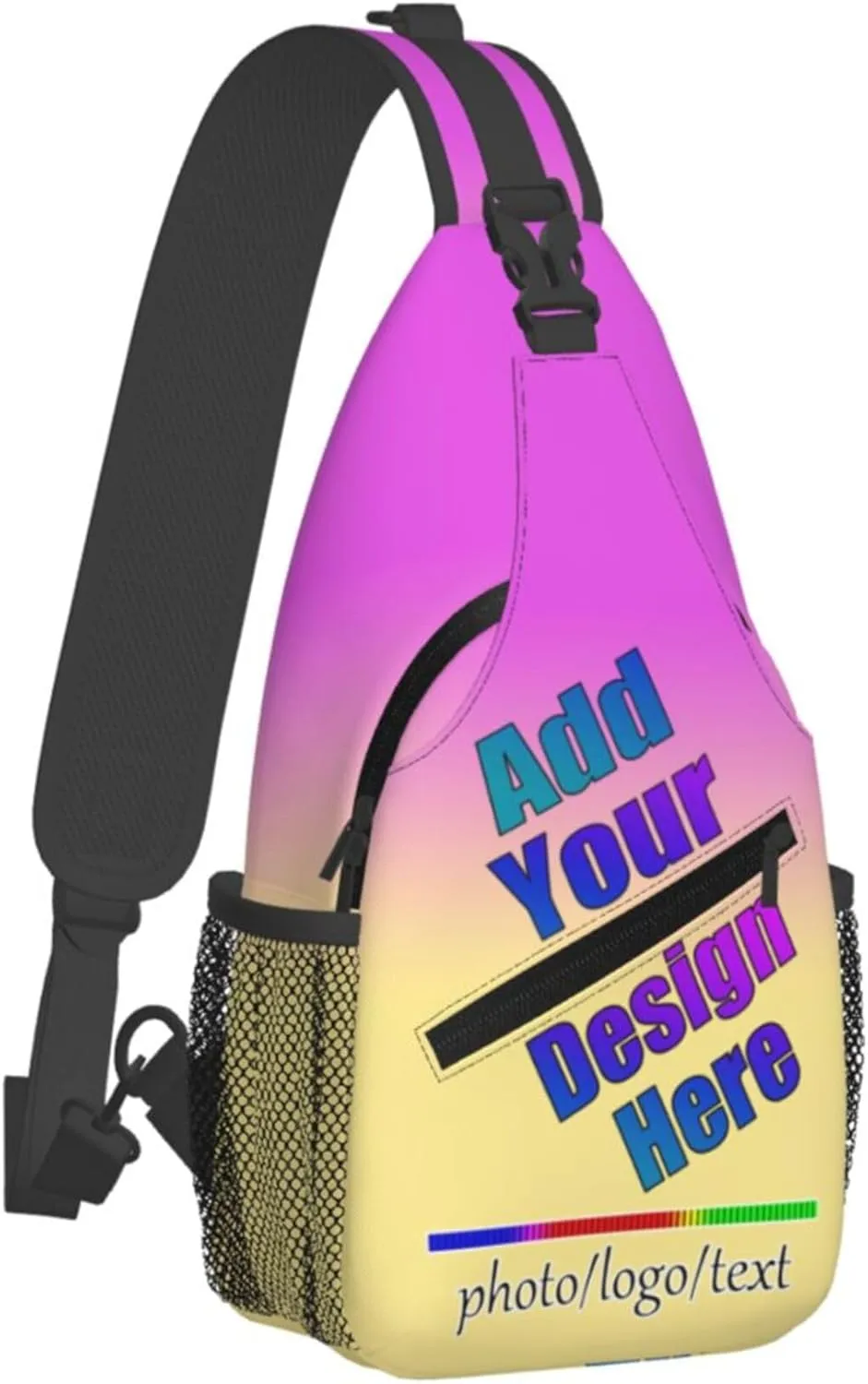Crossbody Bags Personalized Sling Bag Customized Backpack Chest Bag Daypack Add Your Own Logo Photo Name Men Women