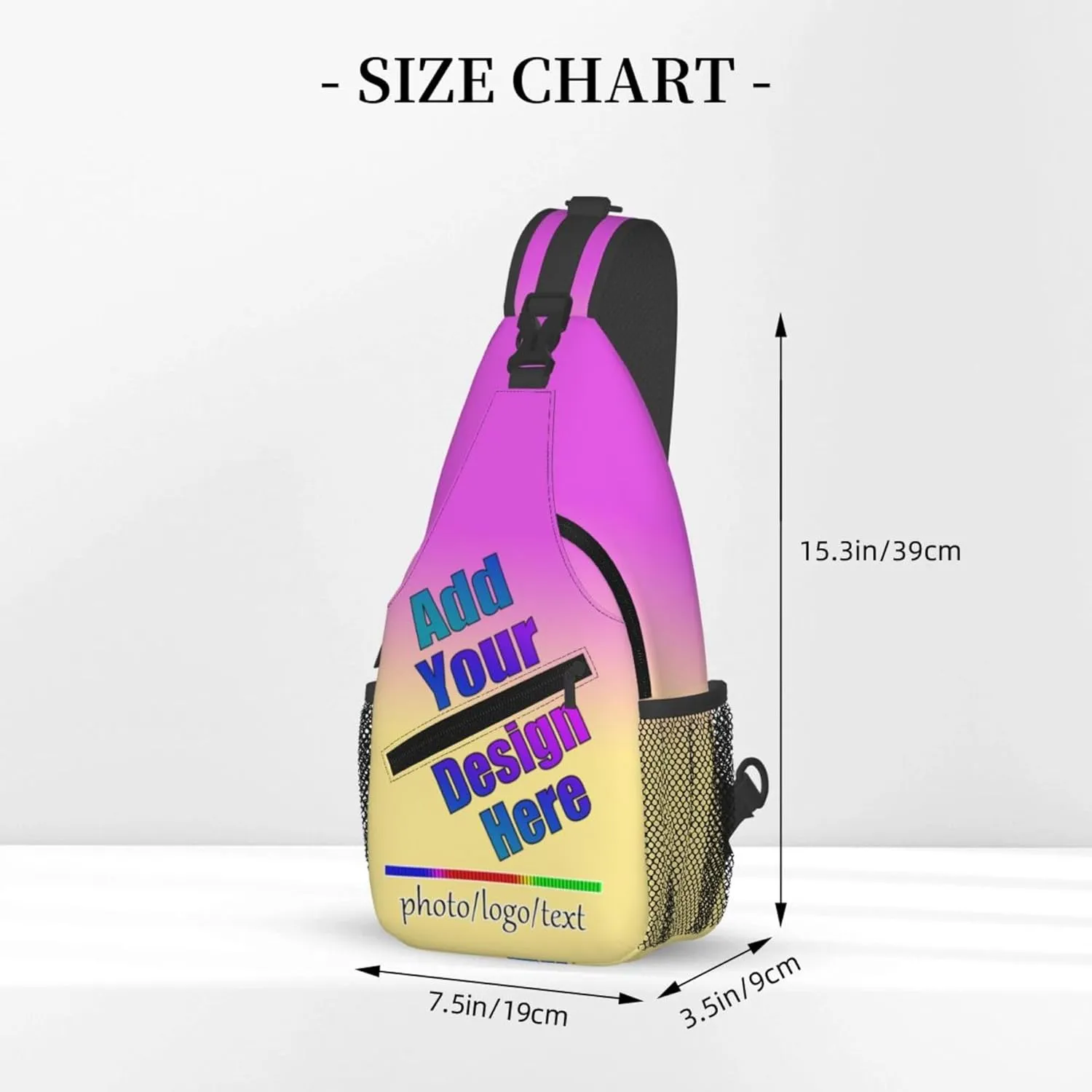 Crossbody Bags Personalized Sling Bag Customized Backpack Chest Bag Daypack Add Your Own Logo Photo Name Men Women