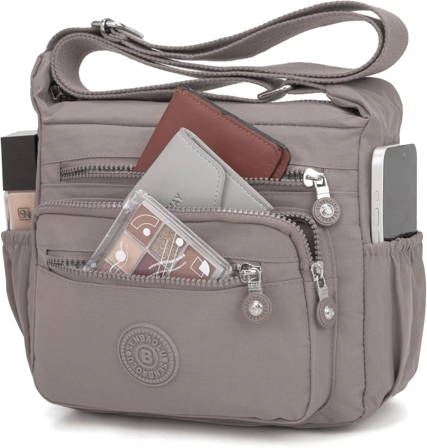 Crossbody Purses for Women Lightweight Shoulder Handbags Waterproof Nylon Travel Bag Ladies Pocketbooks
