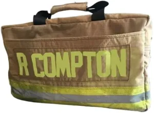 Custom Name Firefighter Equipment Duffel Bag, Personalized Firefighter Gear Bag with Shoulder Straps Waterproof Large Gear Storage Bag Firefighter Fire Safety Bags Firefighter Gift (Style2)
