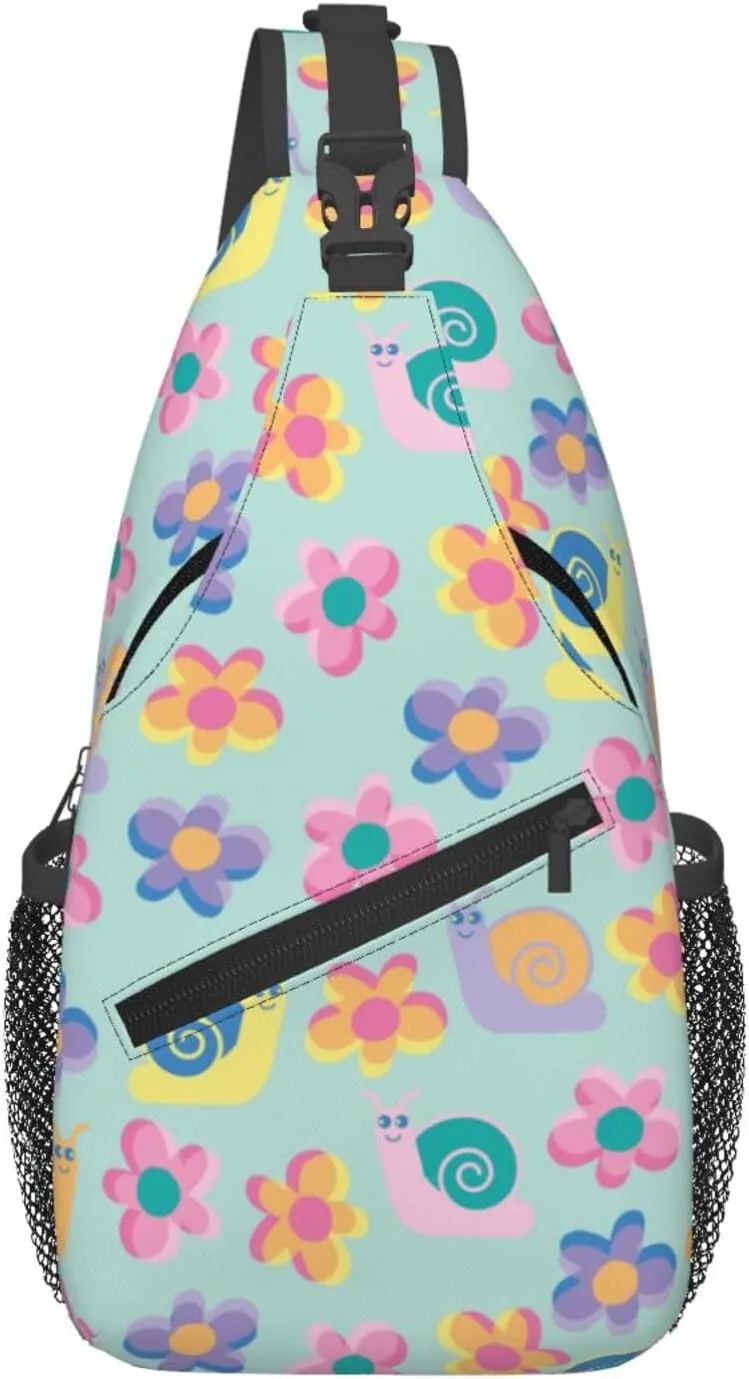 Cute cat Chest Bags Crossbody Sling Bag Shoulder Bag Travel Hiking Daypack For Men Women