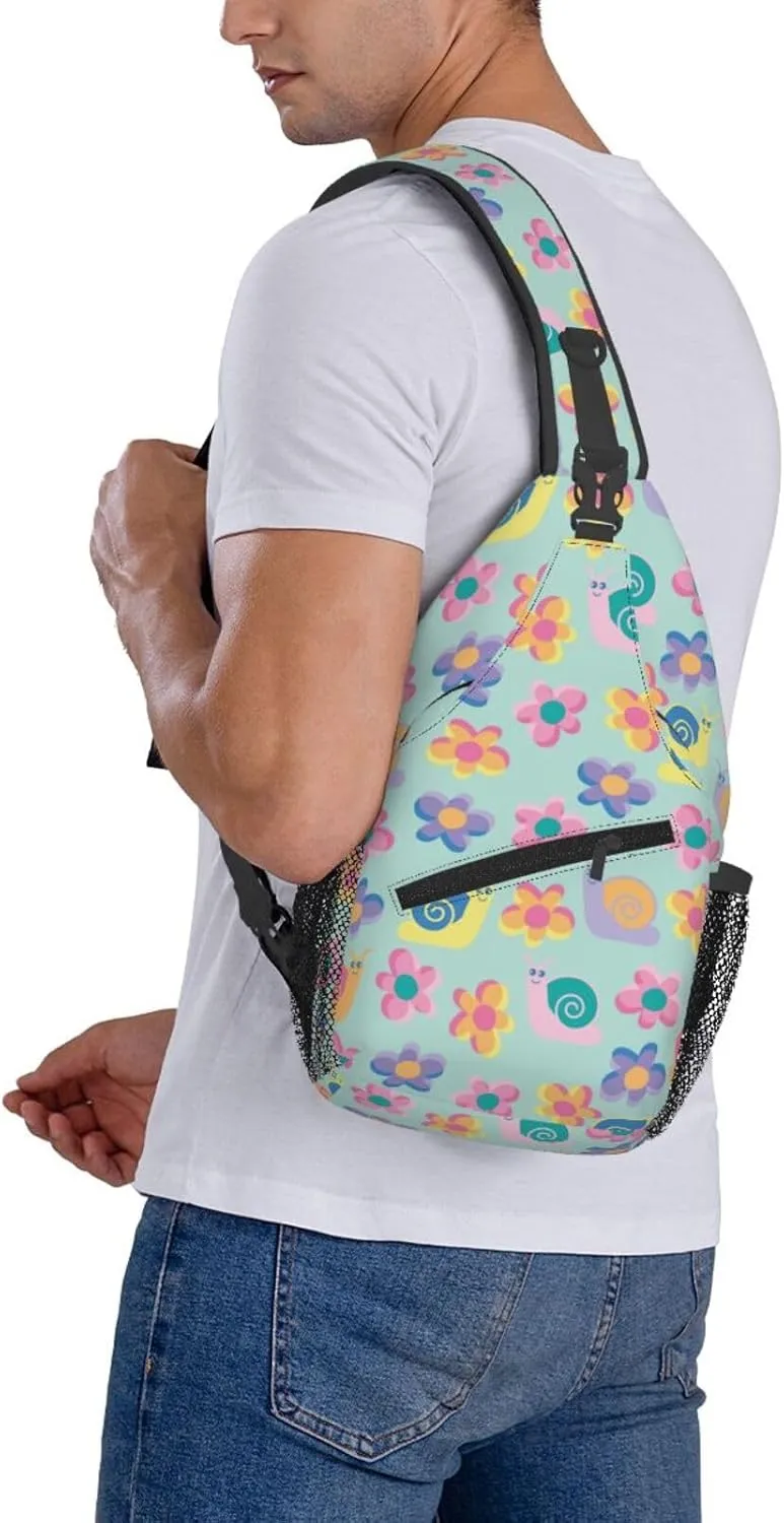 Cute cat Chest Bags Crossbody Sling Bag Shoulder Bag Travel Hiking Daypack For Men Women