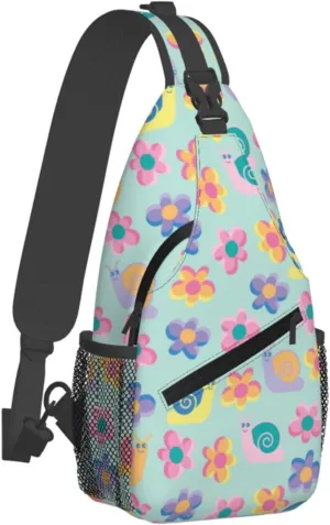 Cute cat Chest Bags Crossbody Sling Bag Shoulder Bag Travel Hiking Daypack For Men Women