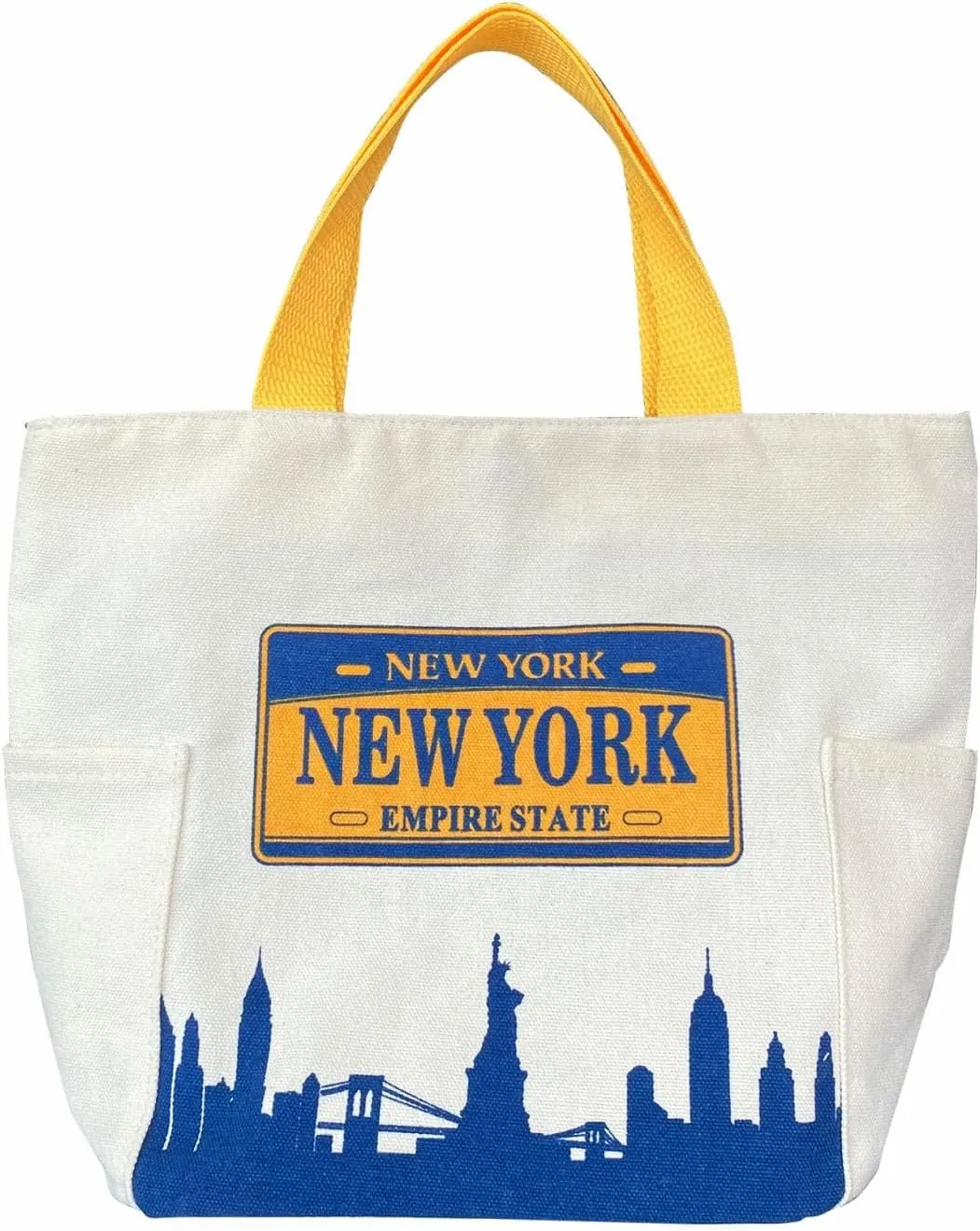 Cute Fashion Elegant Multipurpose New York Souvenir for Travel Bag, Grocery Tote, Shopping Handbag, Lunch Bag (JP-330156A)