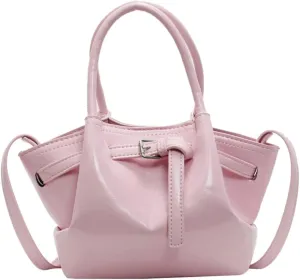 Cute Y2k Shoulder Bag for Women PU Leather Belted Hobo Bags Underarm Tote Handbag Mini Satchel Crossbody Purse 2025