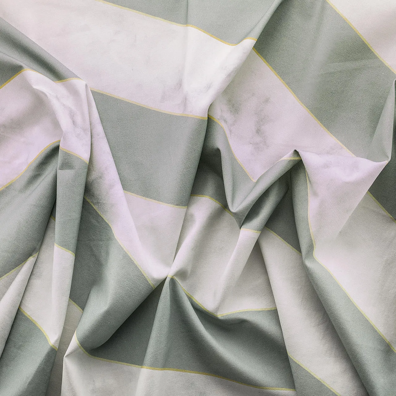 Diagonal Marble Fabric- Green
