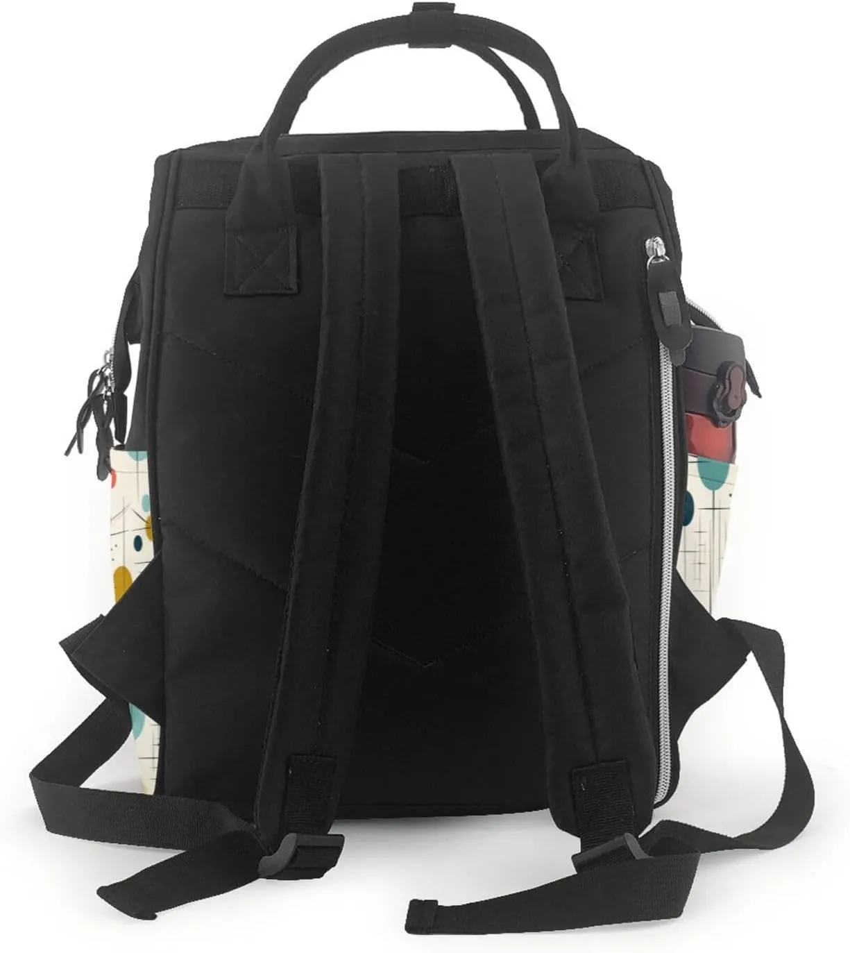 Diaper Bag Nappy Backpack Baby Bag Koala and Butterfly Mummy Backpack Multifunction Changing Bags for Travel, Modern Mid Century, One Size