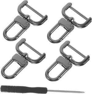 DOITOOL Versatile Purse Strap Hardware Pcs Swivel Lobster Claw Clasps Metal Buckles Rectangle Belt Rings for Diy
