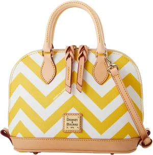 Dooney & Bourke Satchel Bags for Women, Chevron Bitsy Bag Satchel Handbag with Crossbody Strap