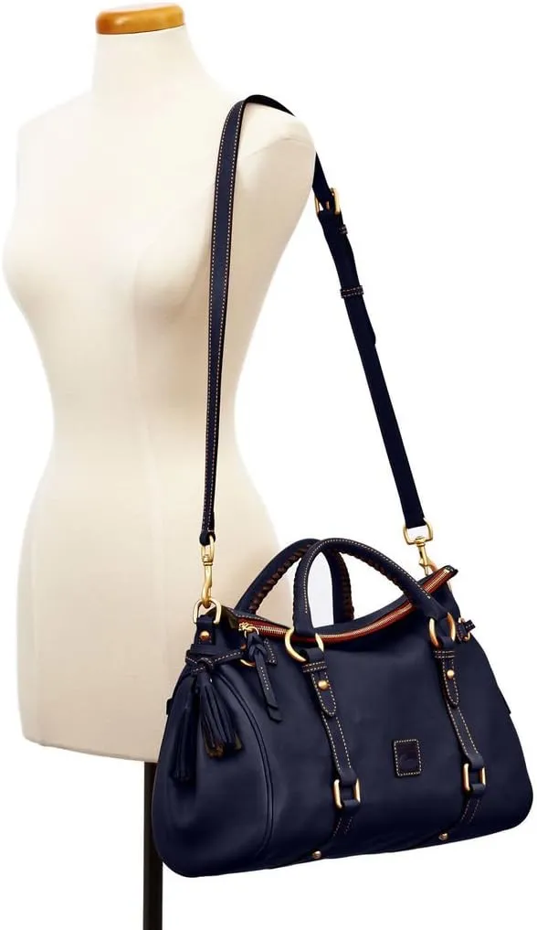 Dooney & Bourke Satchel Bags for Women, Large Florentine Satchel Handbag with Optional Crossbody Bag Strap