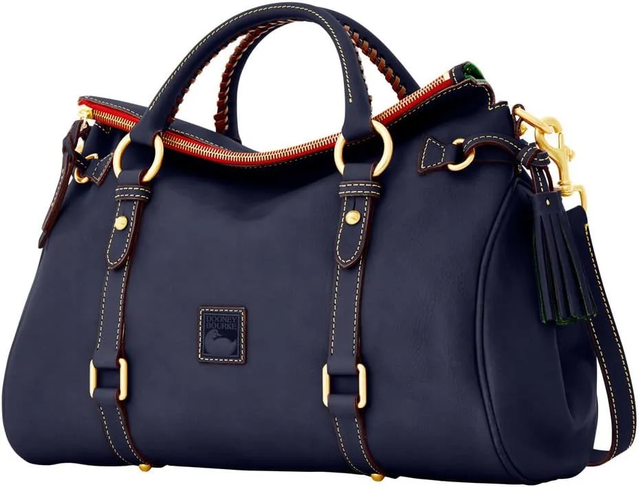 Dooney & Bourke Satchel Bags for Women, Large Florentine Satchel Handbag with Optional Crossbody Bag Strap