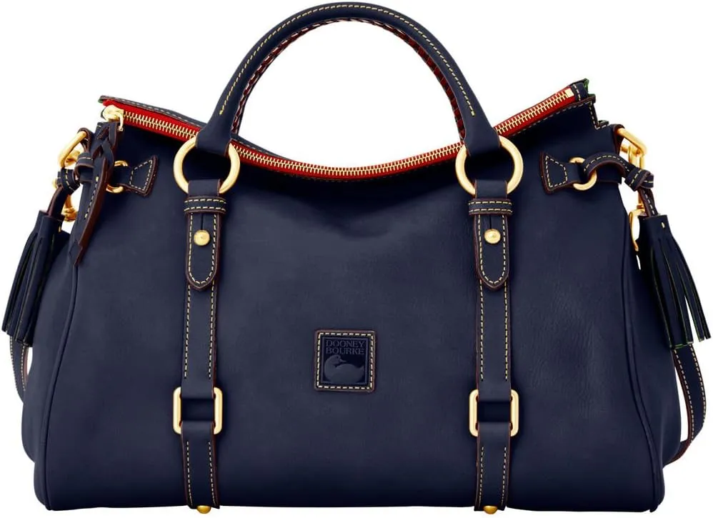 Dooney & Bourke Satchel Bags for Women, Large Florentine Satchel Handbag with Optional Crossbody Bag Strap