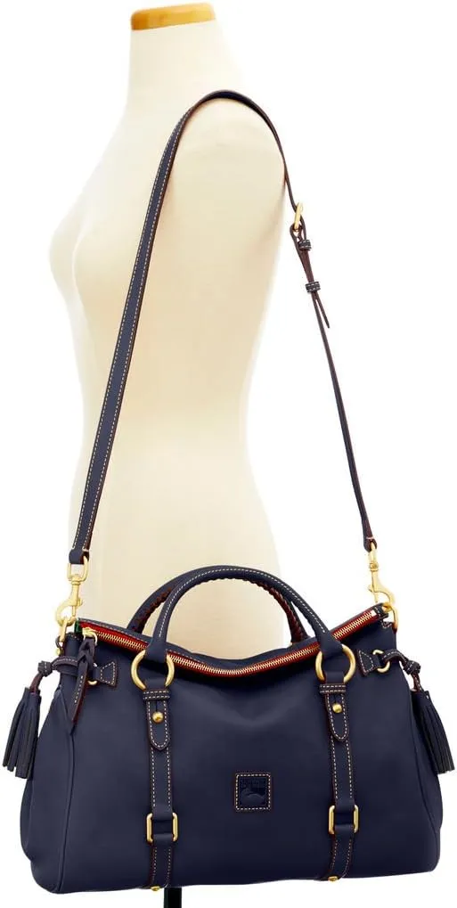 Dooney & Bourke Satchel Bags for Women, Large Florentine Satchel Handbag with Optional Crossbody Bag Strap