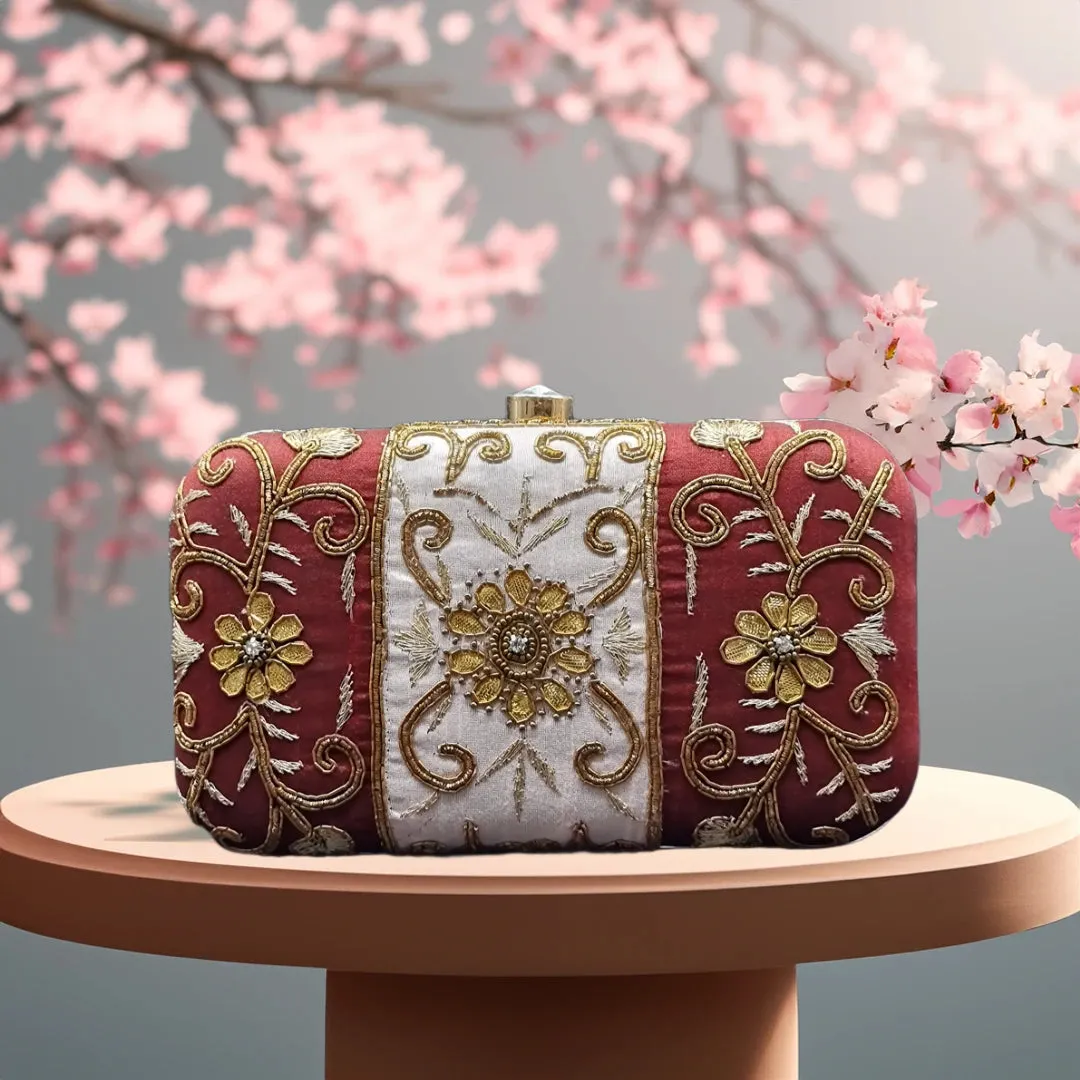 Dual Tone Clutch Bag