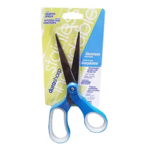 Durasharp 8” Softgrip, Stainless Steel, Scissors, Multipurpose, Home or Office - 801001