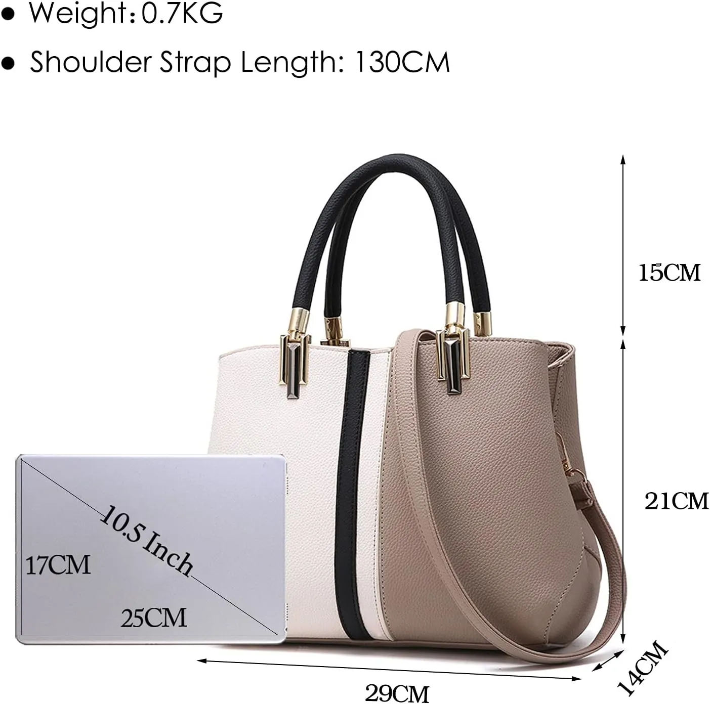 Elegant Women Handbags Shoulder Bags Waterproof PU Leather Tote Bag