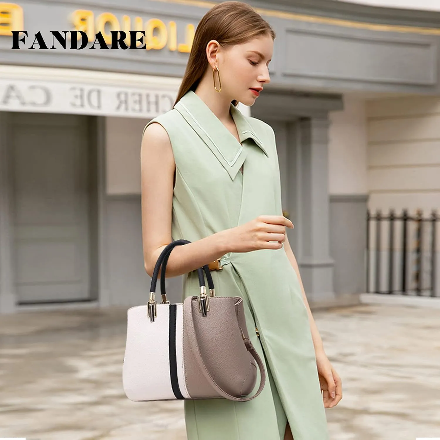 Elegant Women Handbags Shoulder Bags Waterproof PU Leather Tote Bag