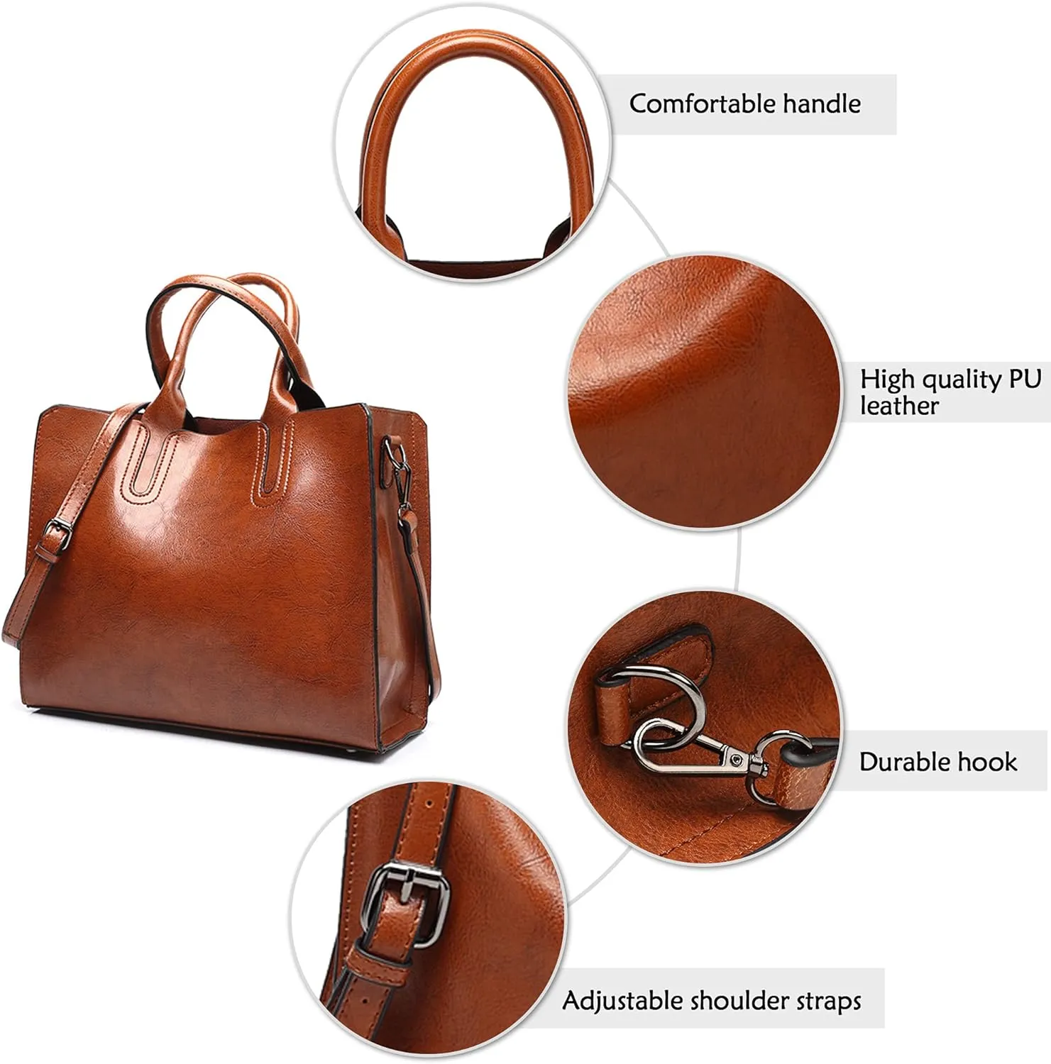 Elegant Women's Handbag Women Large Top Handle Handbag Ladies