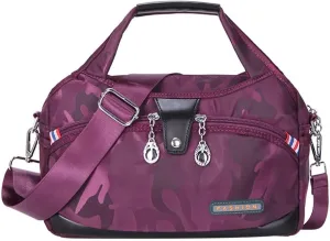 Emrefashion Bags, Women's Fashion Anti-Theft Handbag, Crossbody Bag, Shoulder Handbags, Waterproof Oxford Cloth (Camouflage Purple,One size)