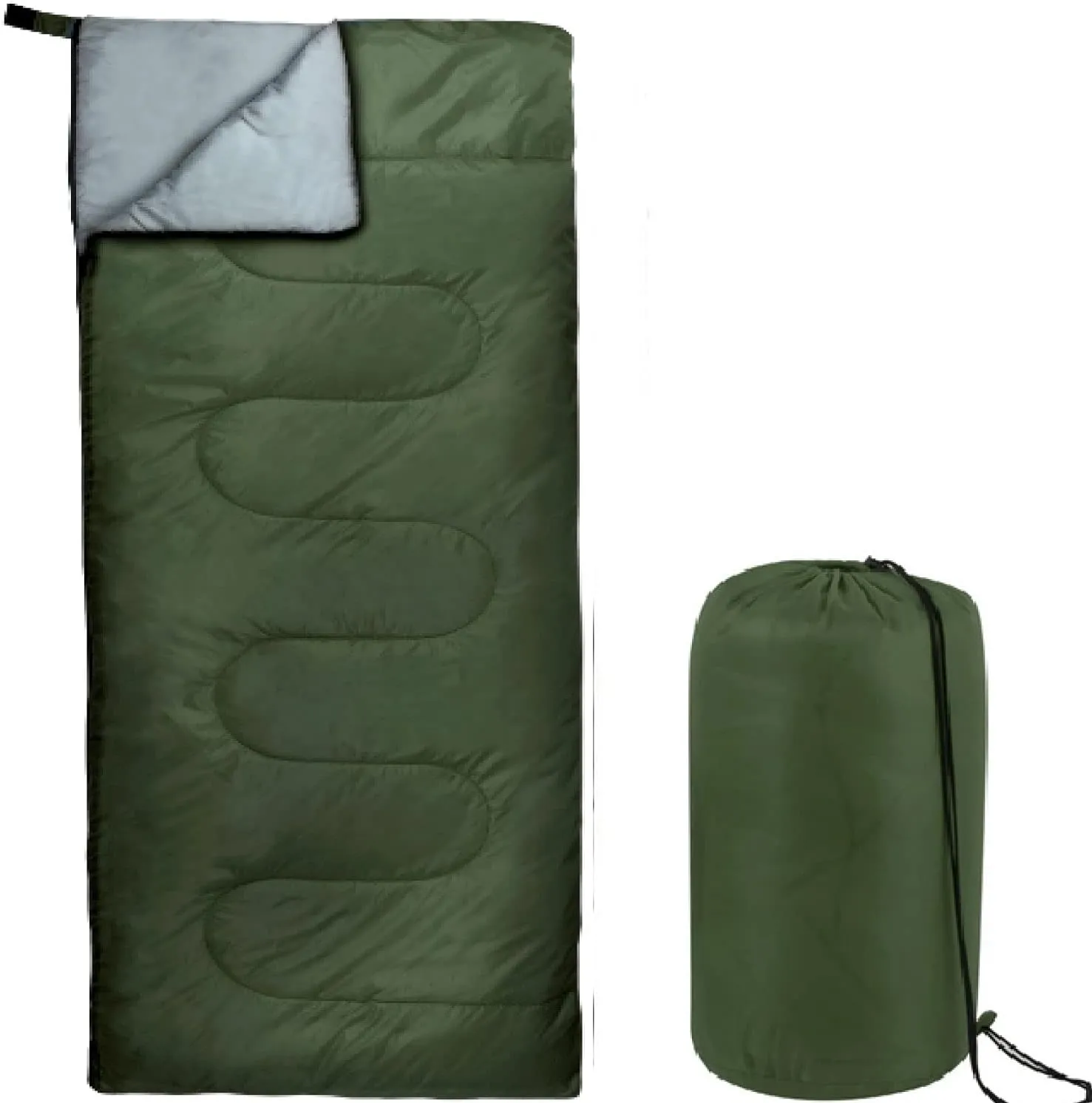Envelope Sleeping Bags 4 Seasons Warm or Cold Lightweight Indoor Outdoor Sleeping Bags for Adults, Backpacking, Camping