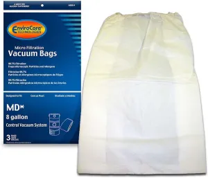 EnviroCare Replacement Micro Filtration Vacuum Cleaner Dust Bags made to fit Modern Day 12 Gallon Central Vacuums 3 Pack