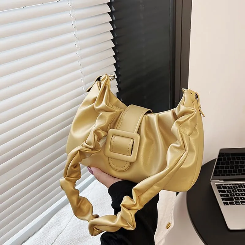 Fashion Cloud Bag,Women's Pleated Underarm Bag,2023 Autumn New Gift Shoulder Bags Personalized Handbag Purses