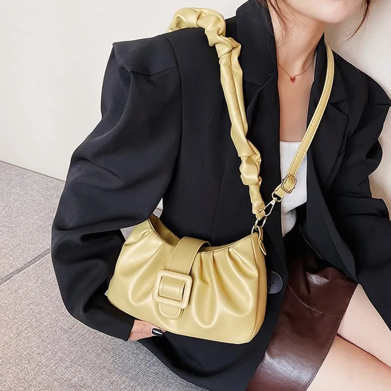 Fashion Cloud Bag,Women's Pleated Underarm Bag,2023 Autumn New Gift Shoulder Bags Personalized Handbag Purses