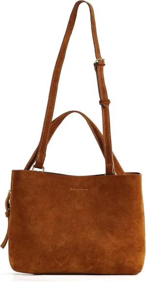 Fashion Modern Genuine Leather Tote Bag - Women's Work Bag for Business