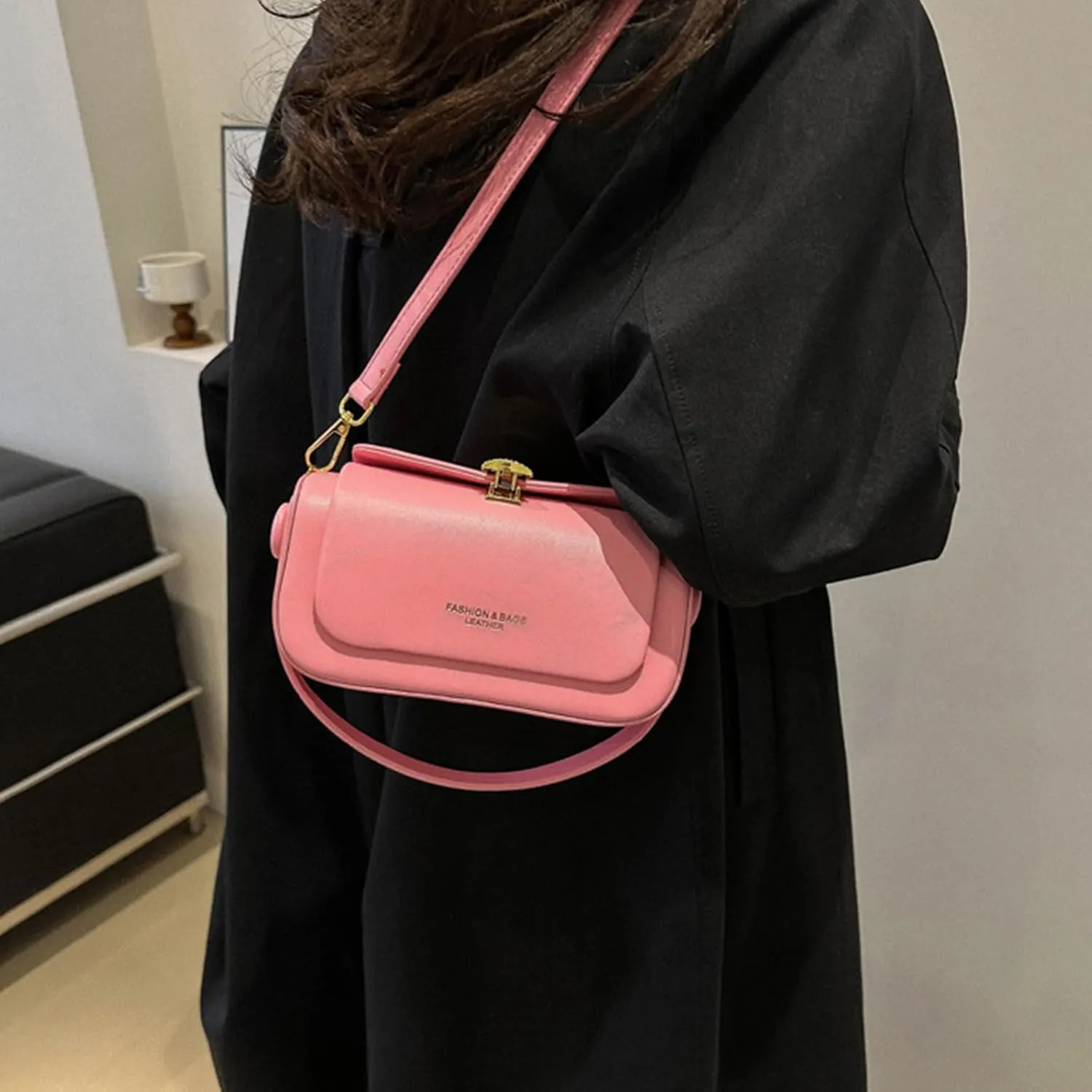 Fashionable Crossbody Bags for Women Elegant Korean Styles Box Bag Leather Handbag Trendy Ladies Shoulder Purse Satchel