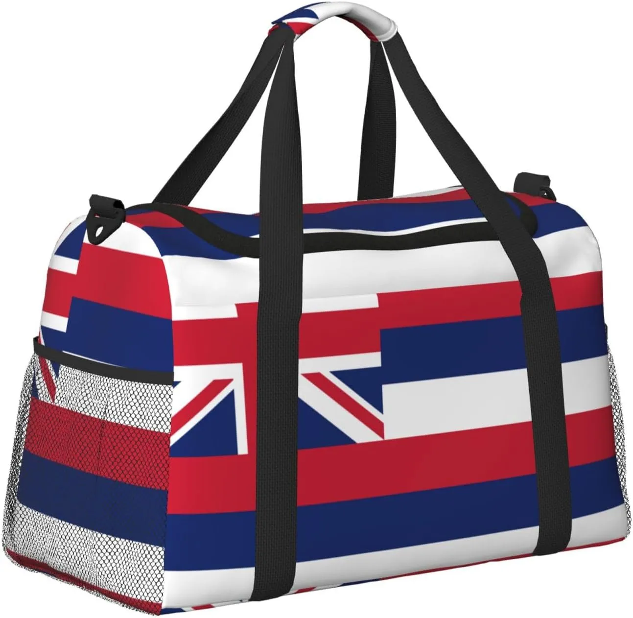 Flag Of Hawaii Travel Duffel Bag Large Foldable Waterproof Overnight Bag For Beach Swim Bags Pool Sports Gym