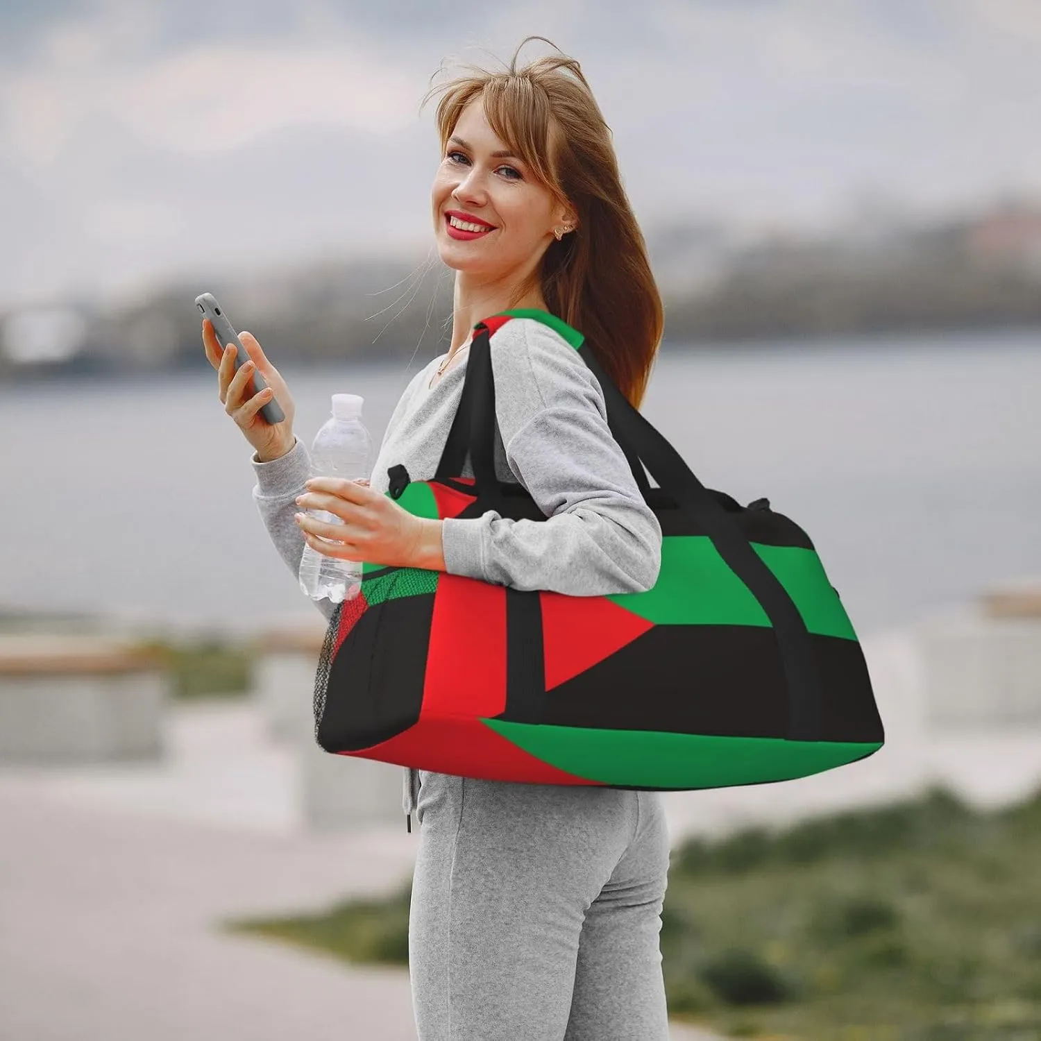 Flag Of Martinique Travel Duffel Bag Large Foldable Waterproof Overnight Bag For Beach Swim Bags Pool Sports Gym
