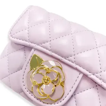 Floral Decor Quilted Purse