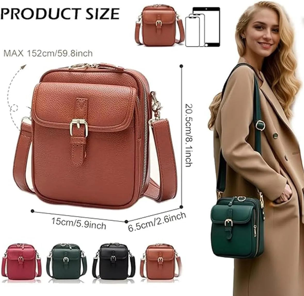 Forcipower Crossbody Bag, Collaboraten1 Crossbody Leather Bag, Urvashi Cross Body Bags For Women