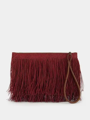Fringed Leather Pouch