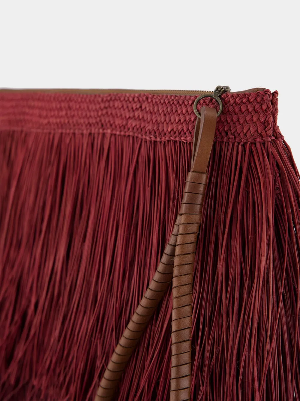 Fringed Leather Pouch